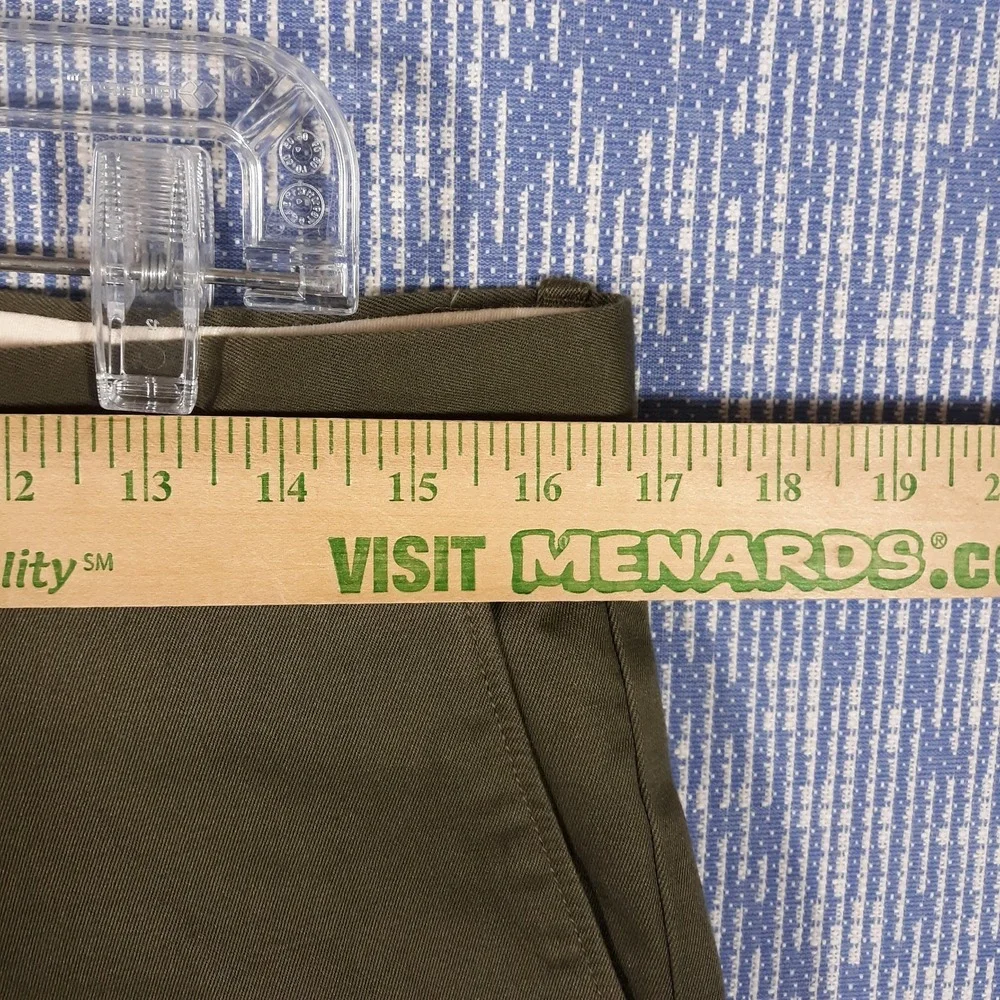 J.CREW 484 Slim Fit Chino Pants Mens 32 x 32 Green Stretch NEW
